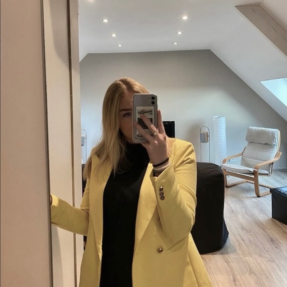 Lapel Neck Double Breasted Blazer - Picture 6 of 10